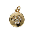 Charm Series hanger - pootafdruk goudkleurig