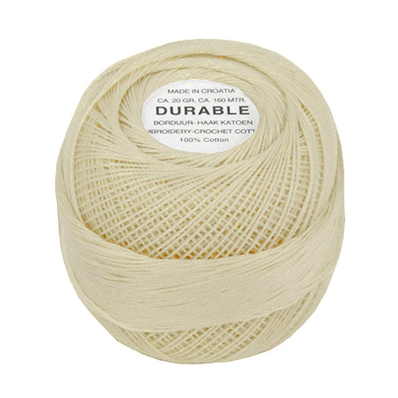 Durable borduur-/haakkatoen - 20 gram - crème