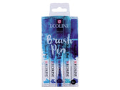 Ecoline Brush Pen set - 5 stuks - blauwtinten