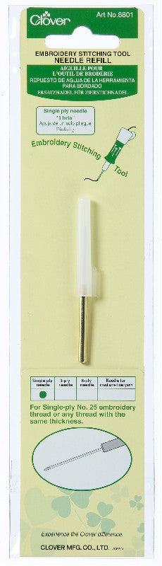 Refill Clover punch borduurnaald - single ply