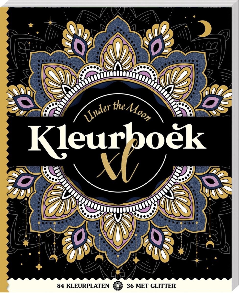 Kleurboek - Kleurboek XL - Under the moon