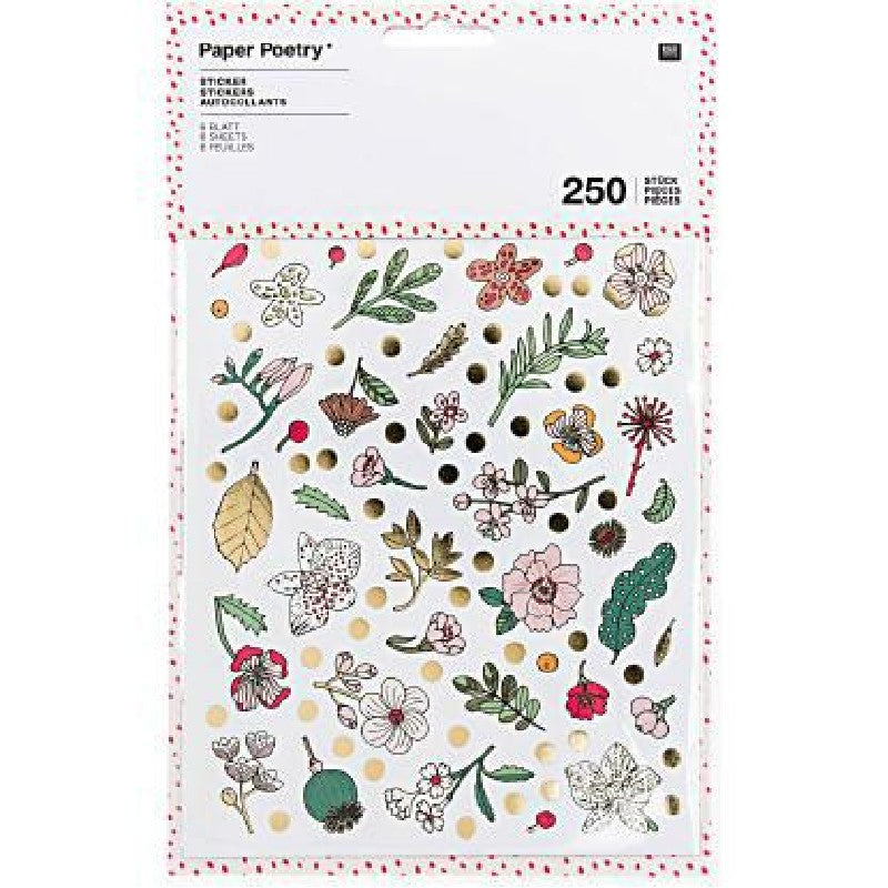 Stickers - hygge bloemen
