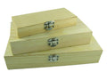 Houten kistjes - 3 stuks