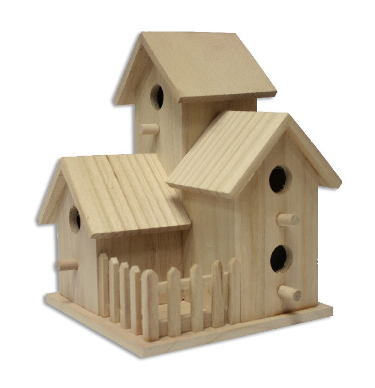 Houten vogelhuis - bungalow