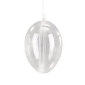 Plastic ei 10cm transparant