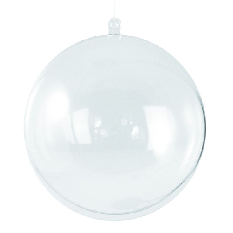 Plastic bal - transparant - 8 cm
