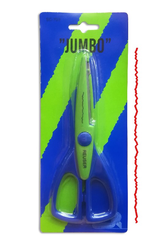 jumbo motiefschaar 16,5 cm fotorand motief