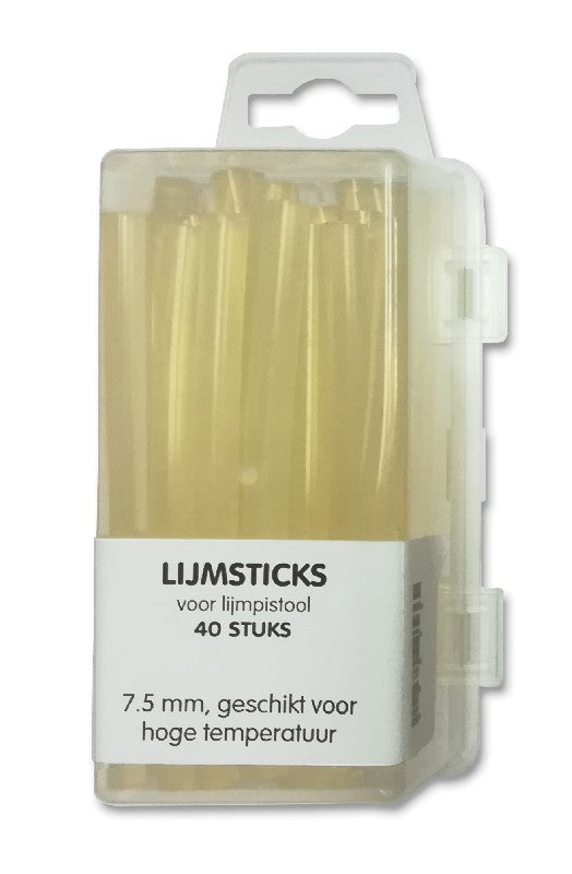 Lijmsticks voor lijmpistool - hoge temperatuur - 7,5 mm - 40 stuks