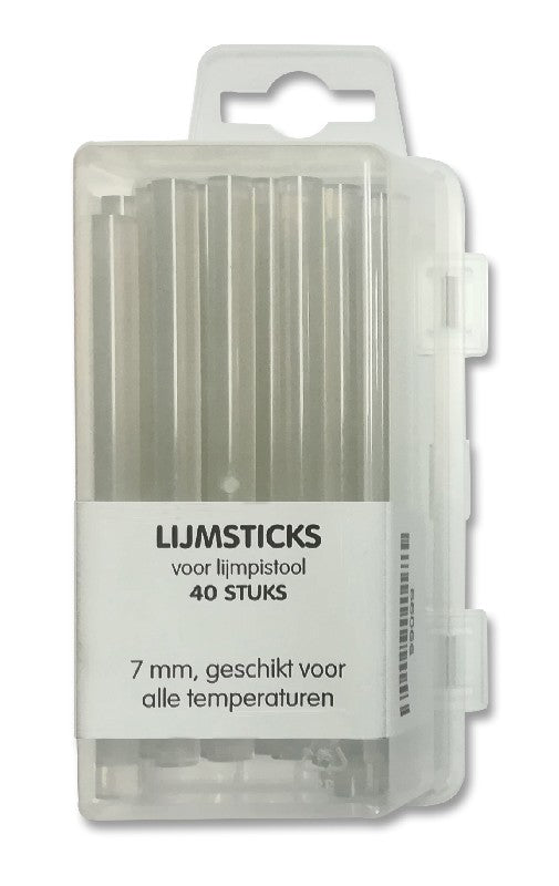 Lijmsticks voor lijmpistool - alle temperaturen - 7 mm - 40 stuks