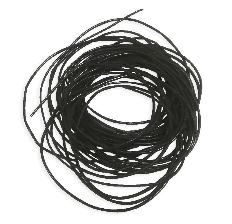 leren koord 1 mm - 4,5 meter zwart