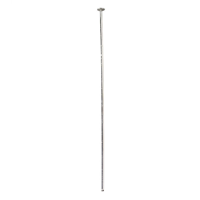 Kettelstiften platte kop - 50 mm - zilverkleurig