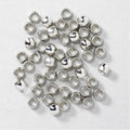 Knijpkralen - 1 mm - 50 stuks - zilverkleurig