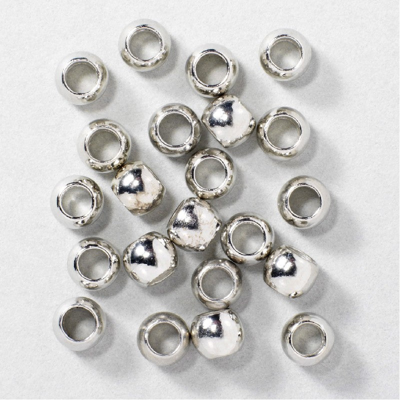 Knijpkralen - 1,8 mm - 50 stuks - zilverkleurig