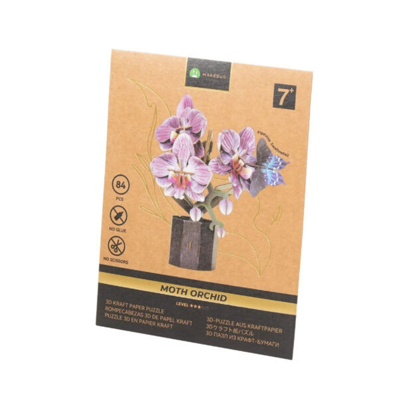 MakeBug 3D modelbouwpakket - orchid met Pipevine Swallowtail