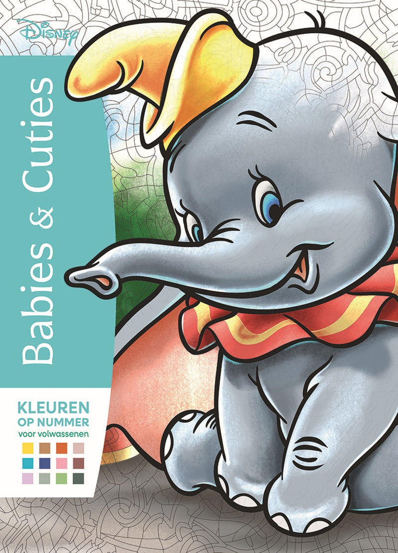 Kleurboek - Kleuren op nummer voor volwassenen - Disney Babies & Cuties