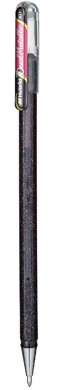 Pentel Dual Metallic Gel Roller - zwart/rood