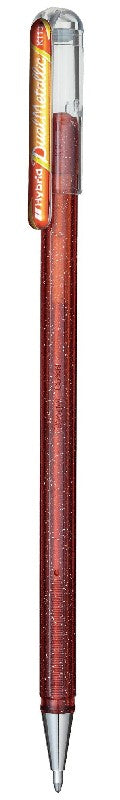 Pentel Dual Metallic Gel Roller - oranje/geel