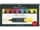 Tekstmarker Faber Castell 1548 set van 8