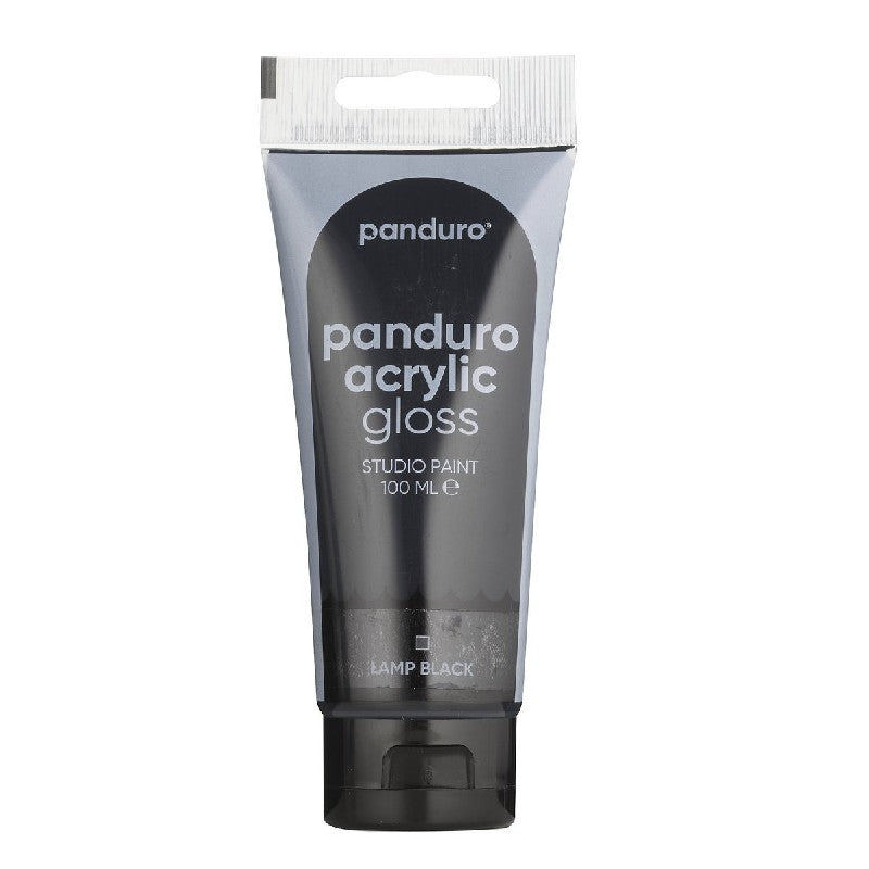 Panduro acrylverf glans - 100 ml - lampzwart