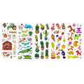 stickers boerderij-reptielen-cactus-ijs-dieren