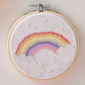 Borduurpakket mini - 10 cm - regenboog