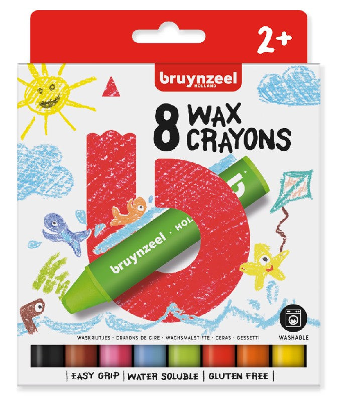 Bruynzeel Kids - waskrijtjes - 8 stuks