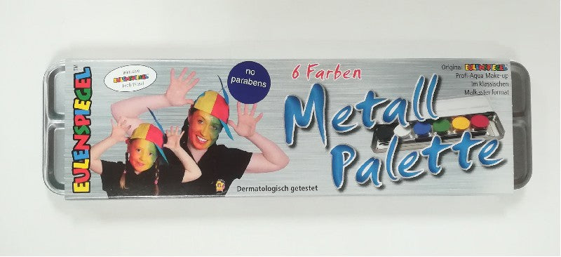 Eulenspiegel schminkpalet - 6 kleuren