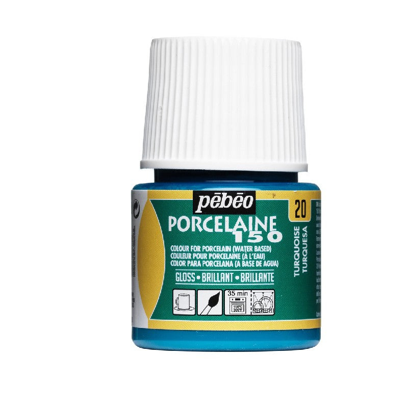 Porseleinverf - 45 ml - glans - turquoise