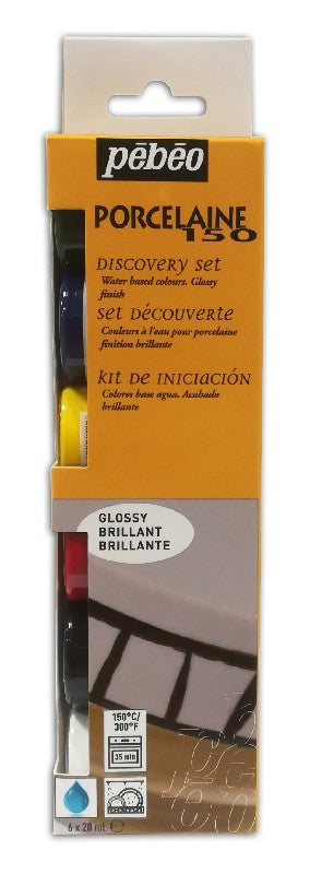 porseleinverfset basis 6x 20 ml