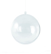 Plastic bal - transparant - 16 cm
