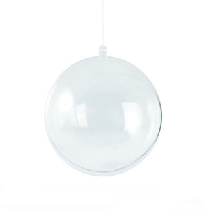 Plastic bal - transparant - 16 cm