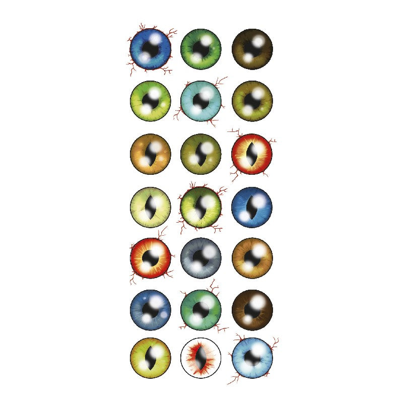 Rub-ons Halloween ogen 2 vel