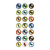 Rub-ons Halloween ogen 2 vel