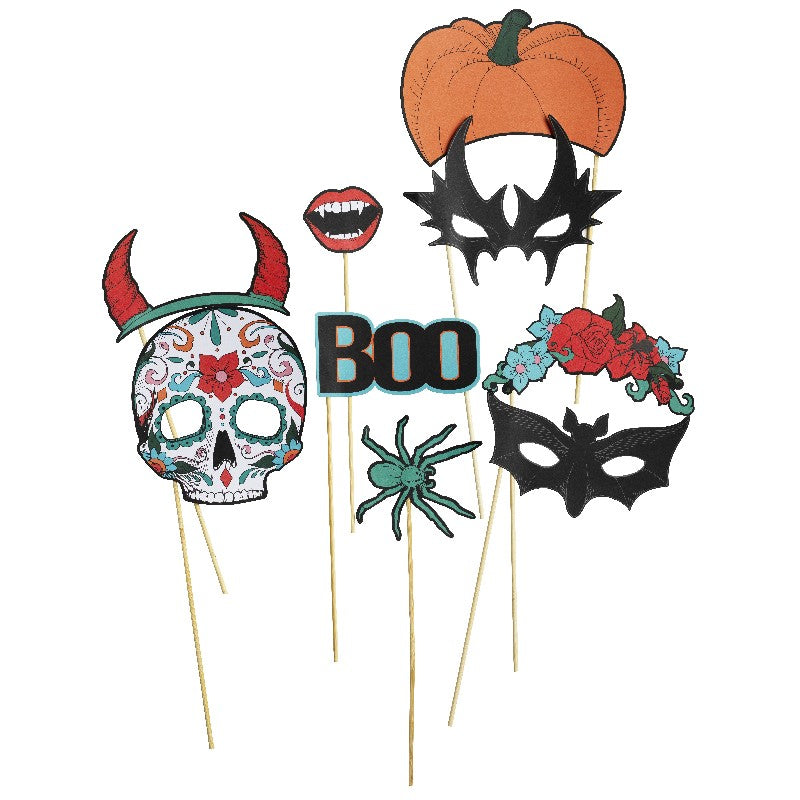 Fotoprops Halloween 9 stuks