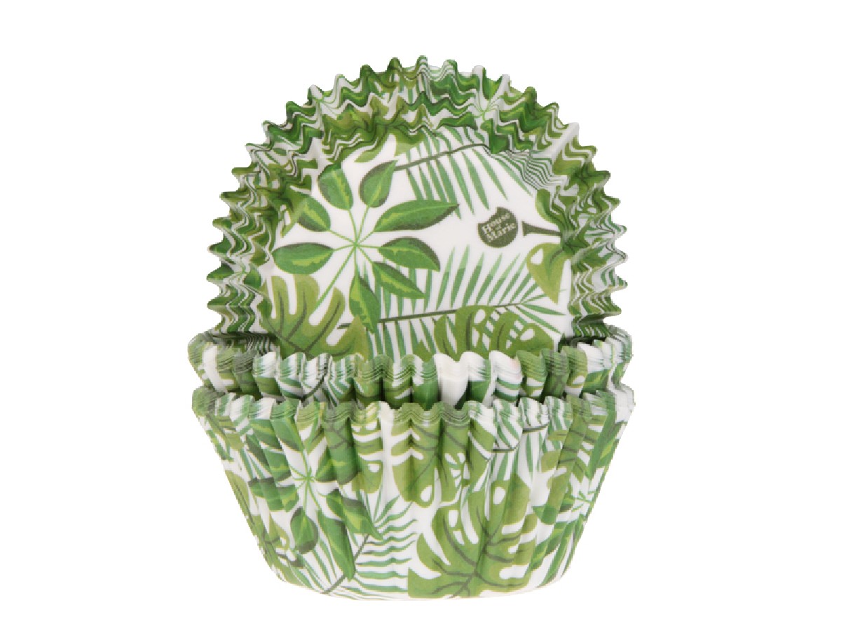 House of Marie - baking cups - groen blad