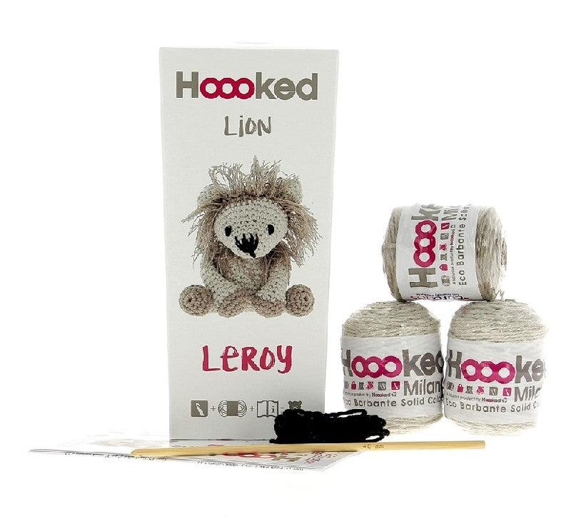 Hoooked DIY kit - Lion Leroy - biscuit