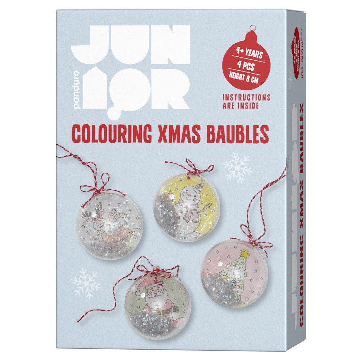 Panduro Junior DIY kit - Colouring Xmas Baubles