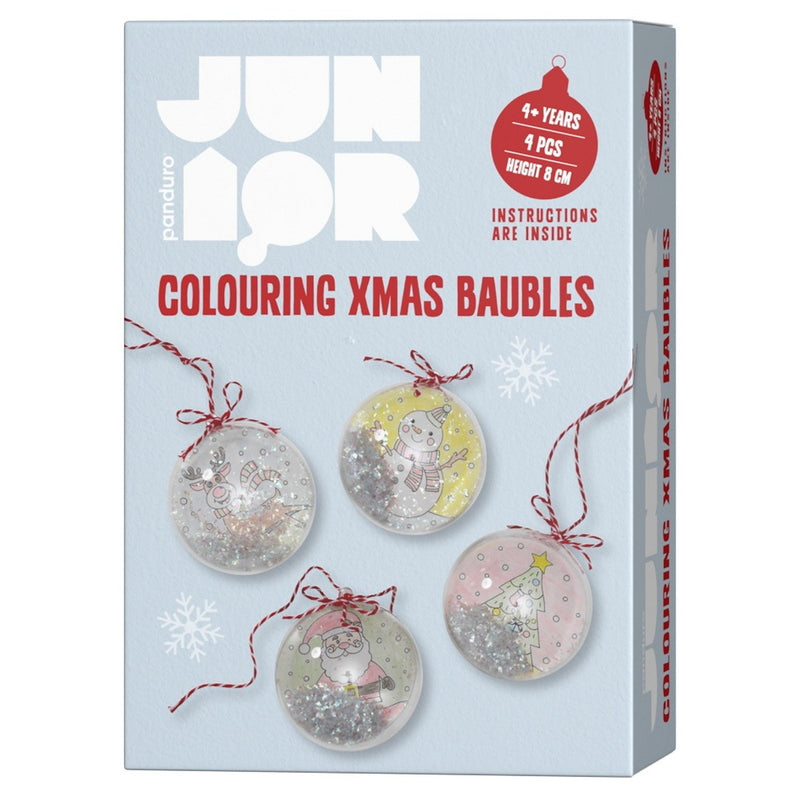 Panduro Junior DIY kit - Colouring Xmas Baubles