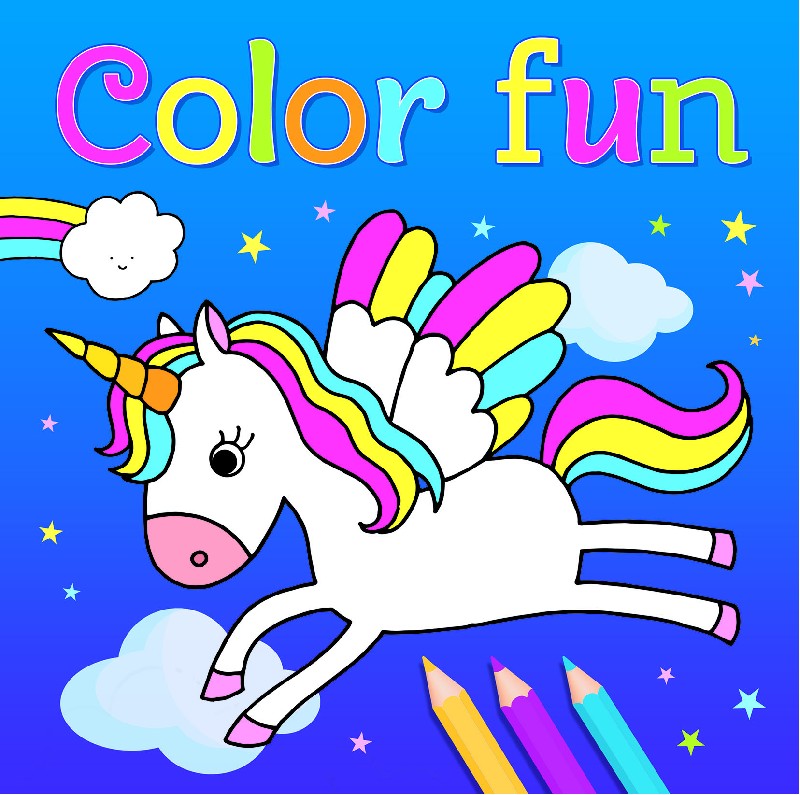 Boek Color fun unicorns