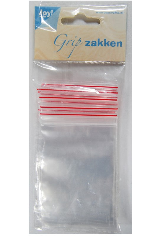 Zakjes - gripsluiting - 60x80 mm - 20 stuks