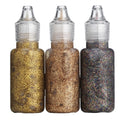 Glitterlijm 3x20 ml - goud