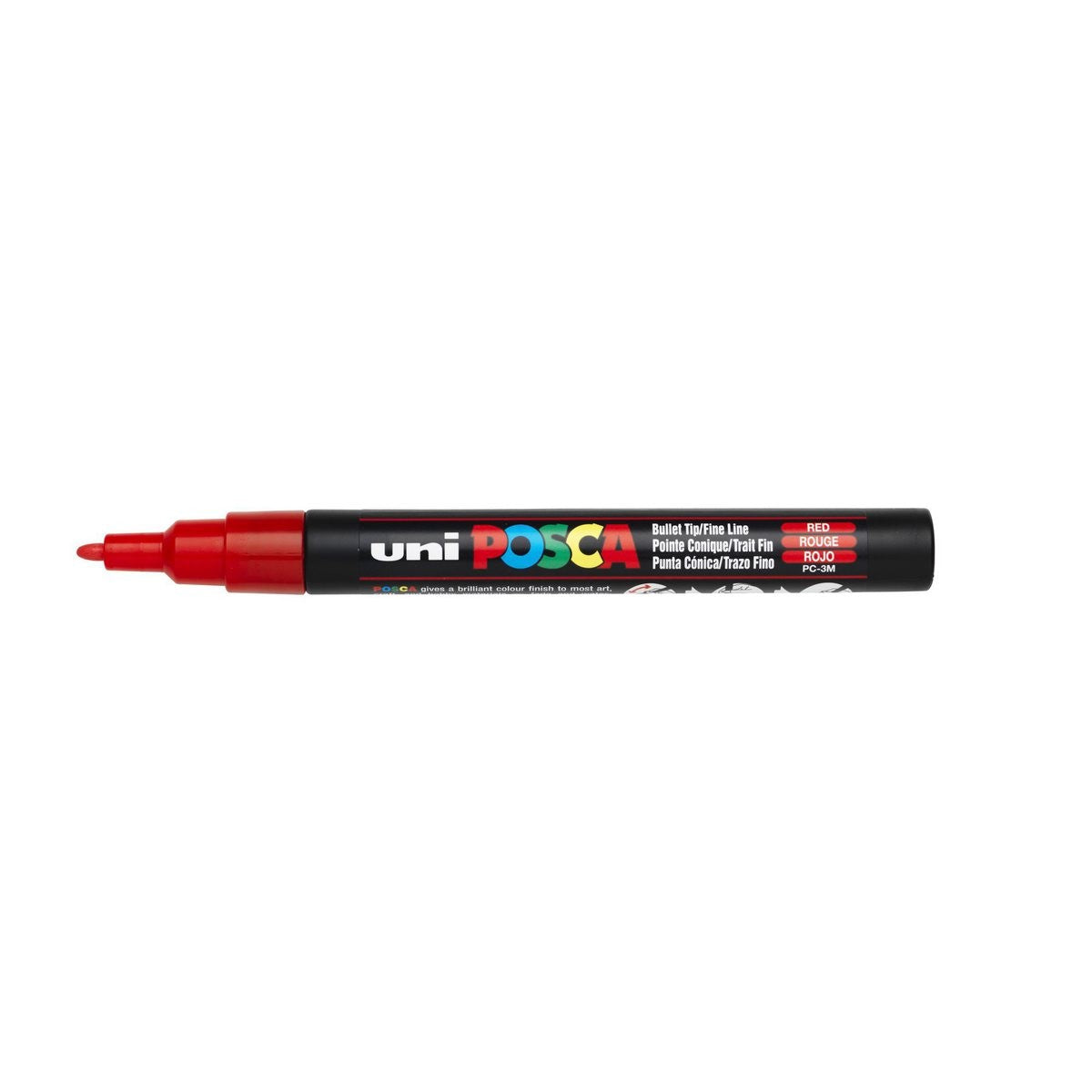 POSCA acrylmarker - fijn PC-3M - 0,9-1,3 mm - rood