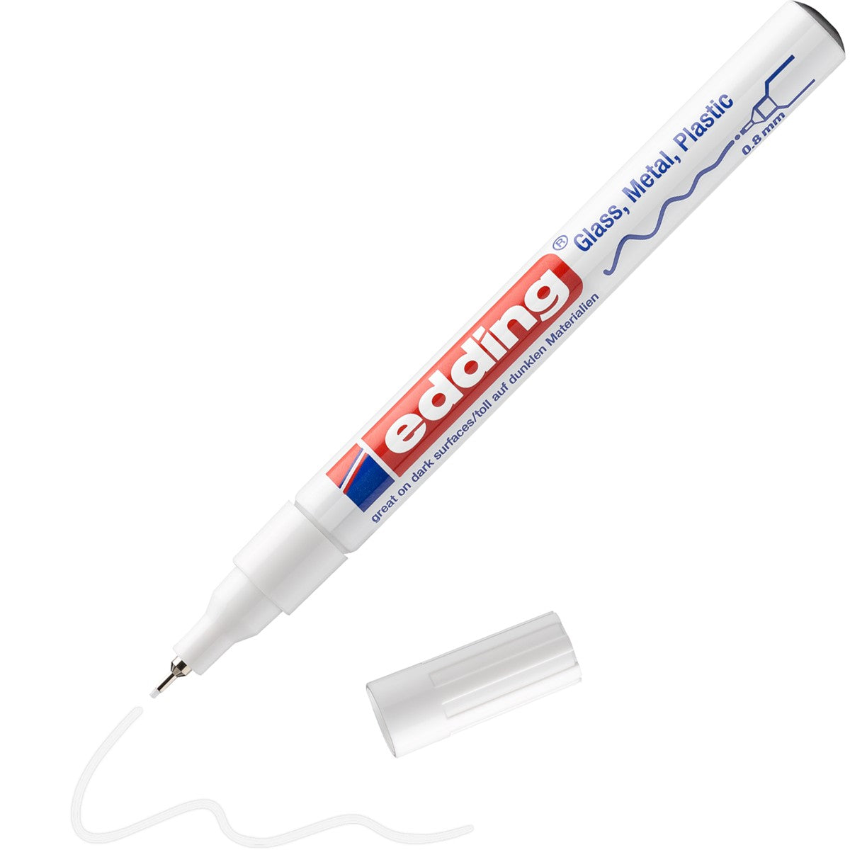 edding 780 lakmarker - glans - 0,8 mm - wit