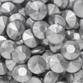 Strass stenen - diamantvorm - mat zilver