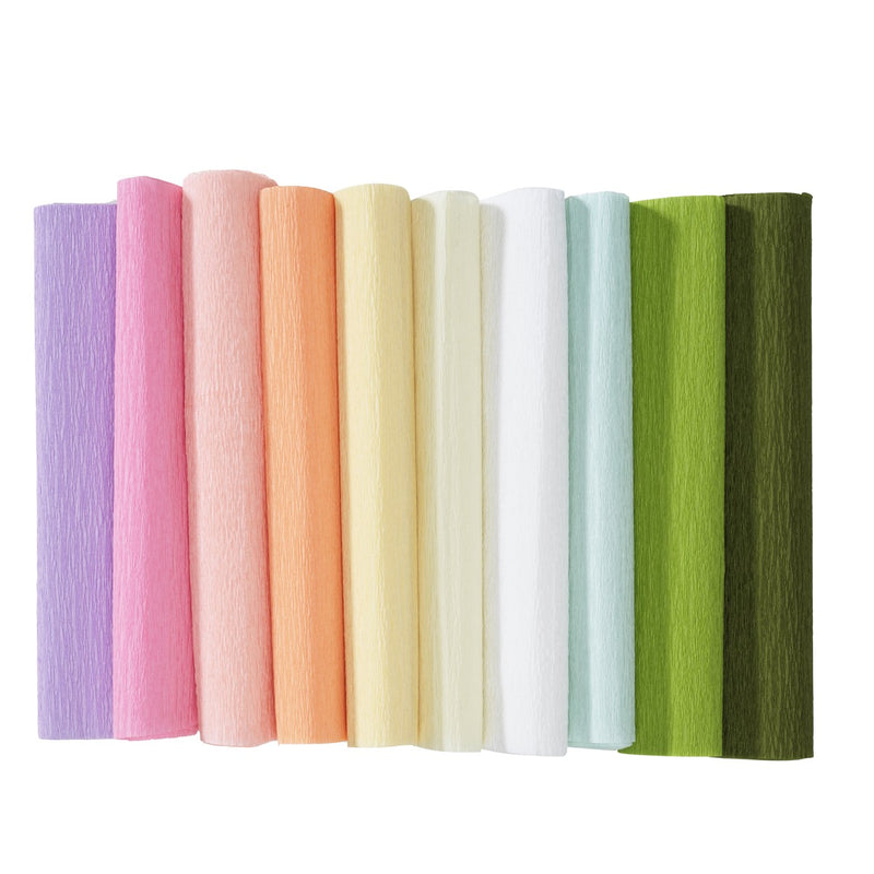 Crêpepapier set - 10 kleuren - pastel