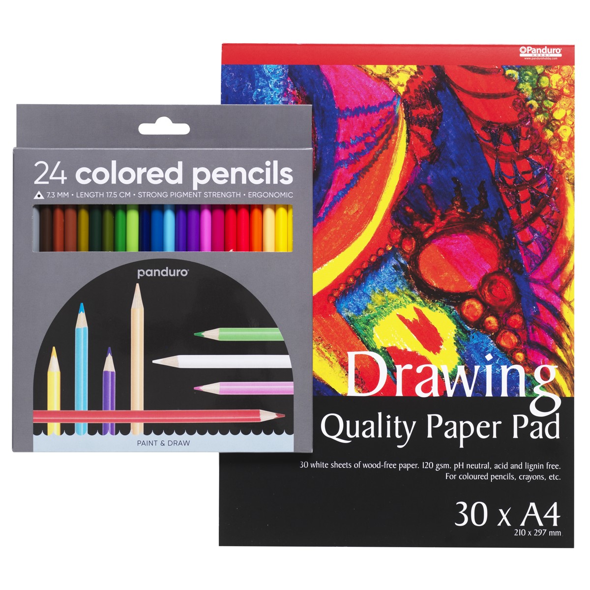 Panduro potloden en papier set