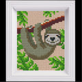 Pixelhobby set met lijst - luiaard