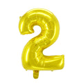 Cijferballon goudkleurig - 32 cm - 2