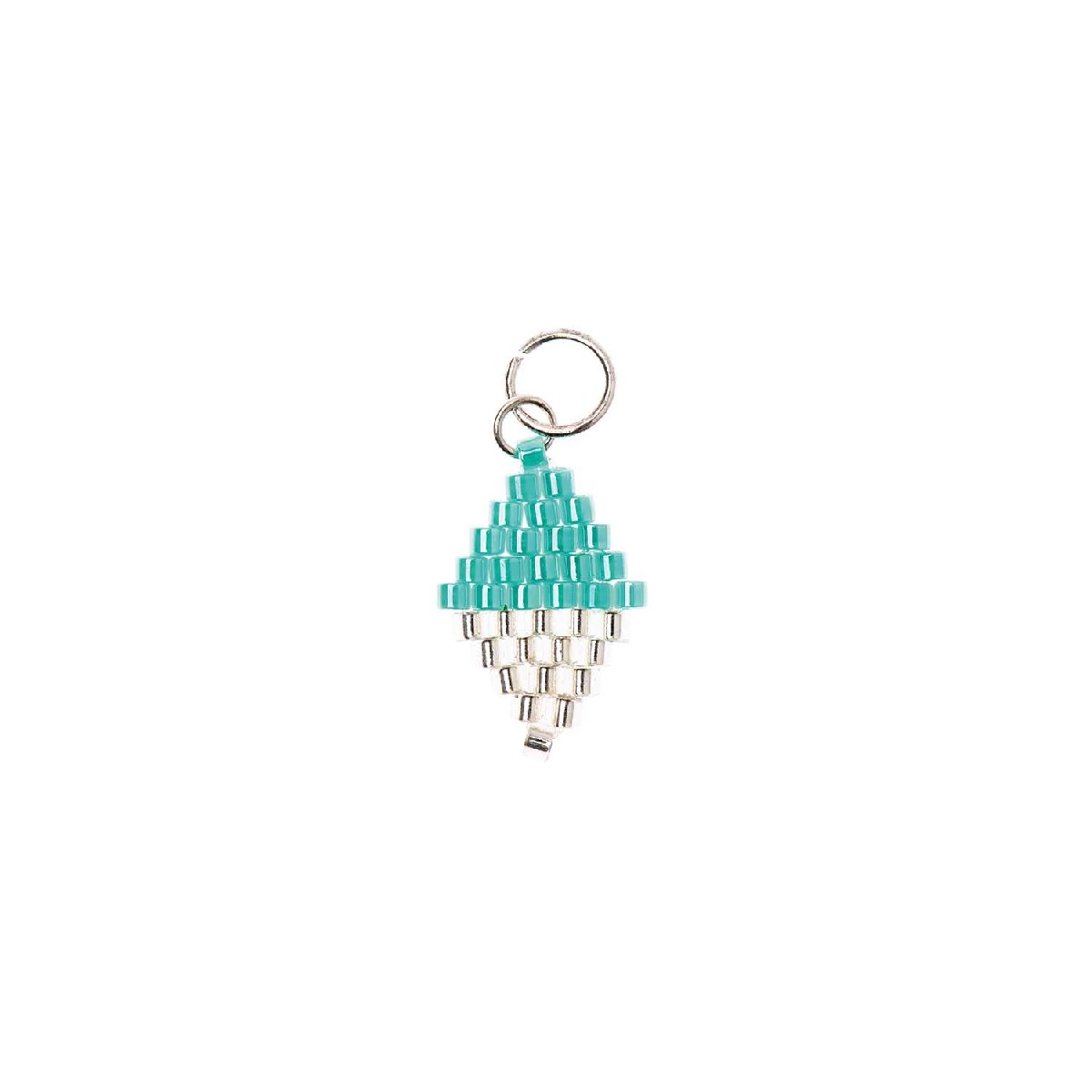 Mix It Up - kralen hanger ruit 10x15 mm - mint