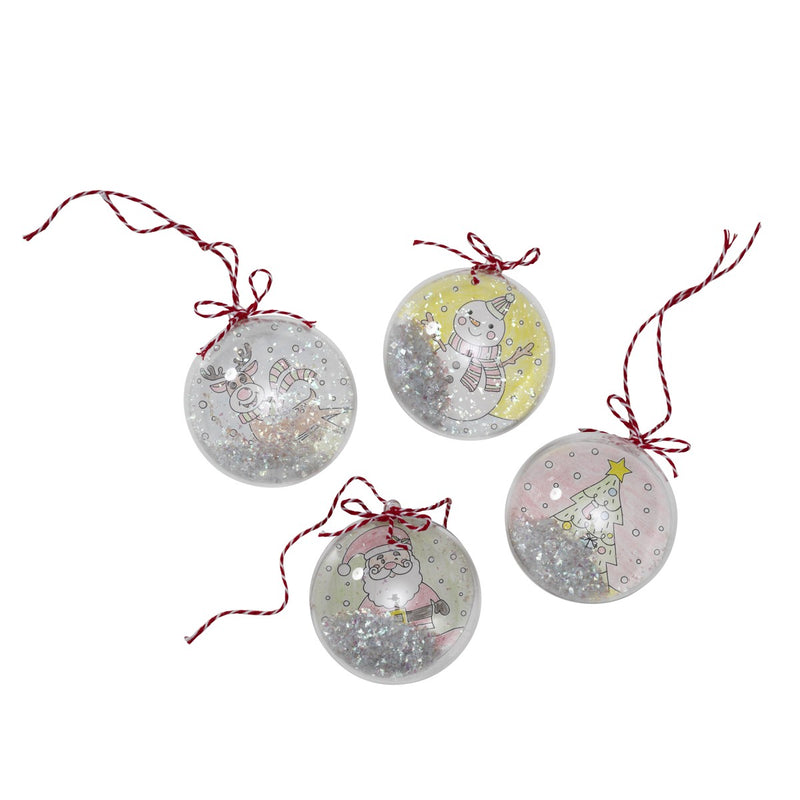 Panduro Junior DIY kit - Colouring Xmas Baubles